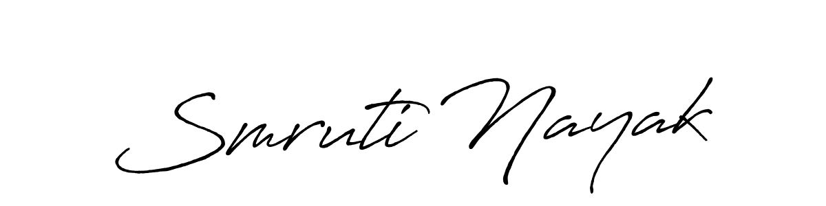 Make a beautiful signature design for name Smruti Nayak. Use this online signature maker to create a handwritten signature for free. Smruti Nayak signature style 7 images and pictures png