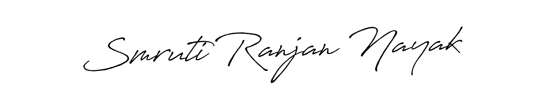 How to make Smruti Ranjan Nayak signature? Antro_Vectra_Bolder is a professional autograph style. Create handwritten signature for Smruti Ranjan Nayak name. Smruti Ranjan Nayak signature style 7 images and pictures png