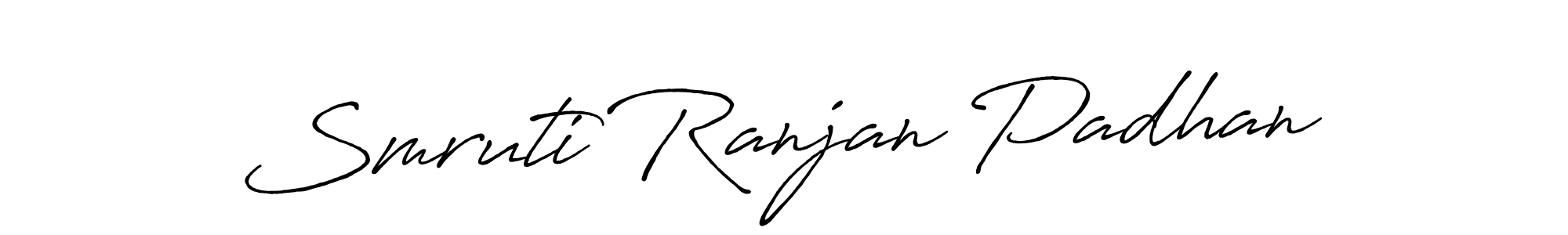 Also we have Smruti Ranjan Padhan name is the best signature style. Create professional handwritten signature collection using Antro_Vectra_Bolder autograph style. Smruti Ranjan Padhan signature style 7 images and pictures png