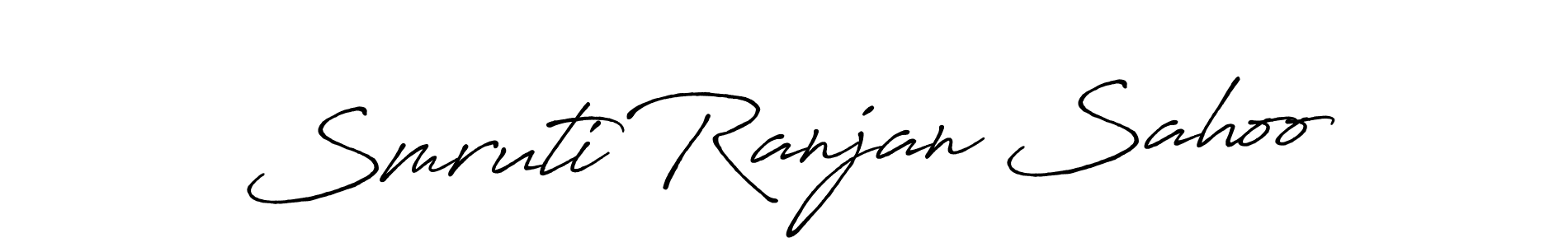 Design your own signature with our free online signature maker. With this signature software, you can create a handwritten (Antro_Vectra_Bolder) signature for name Smruti Ranjan Sahoo. Smruti Ranjan Sahoo signature style 7 images and pictures png
