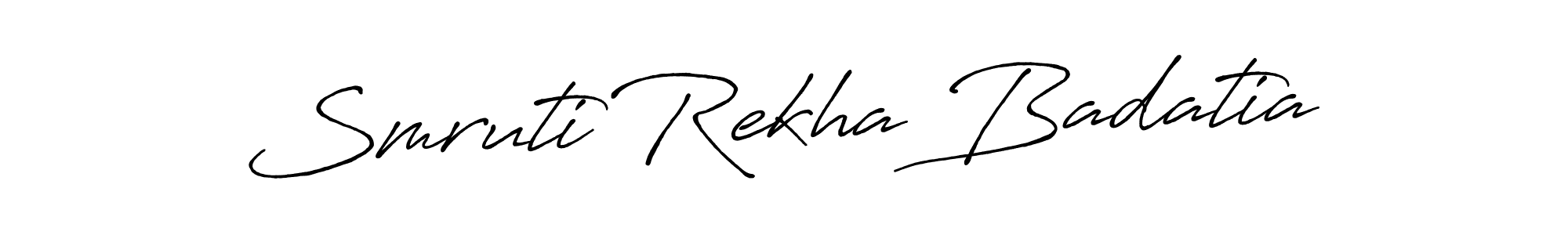 Also we have Smruti Rekha Badatia name is the best signature style. Create professional handwritten signature collection using Antro_Vectra_Bolder autograph style. Smruti Rekha Badatia signature style 7 images and pictures png