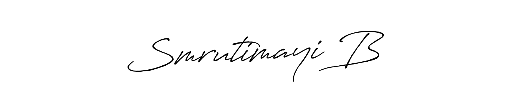 Also You can easily find your signature by using the search form. We will create Smrutimayi B♥️ name handwritten signature images for you free of cost using Antro_Vectra_Bolder sign style. Smrutimayi B♥️ signature style 7 images and pictures png