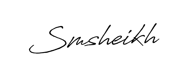 It looks lik you need a new signature style for name Smsheikh. Design unique handwritten (Antro_Vectra_Bolder) signature with our free signature maker in just a few clicks. Smsheikh signature style 7 images and pictures png