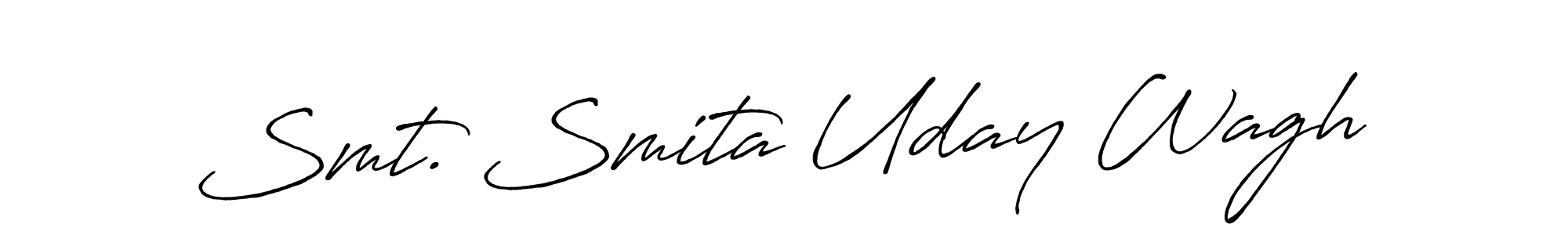 Make a short Smt. Smita Uday Wagh signature style. Manage your documents anywhere anytime using Antro_Vectra_Bolder. Create and add eSignatures, submit forms, share and send files easily. Smt. Smita Uday Wagh signature style 7 images and pictures png