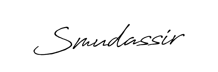 How to make Smudassir signature? Antro_Vectra_Bolder is a professional autograph style. Create handwritten signature for Smudassir name. Smudassir signature style 7 images and pictures png