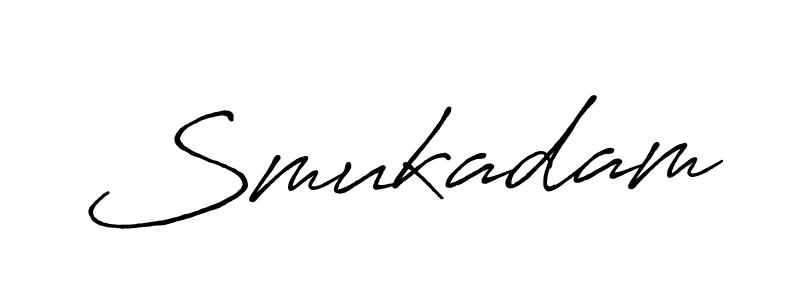 Make a short Smukadam signature style. Manage your documents anywhere anytime using Antro_Vectra_Bolder. Create and add eSignatures, submit forms, share and send files easily. Smukadam signature style 7 images and pictures png