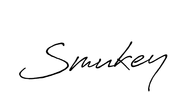 Create a beautiful signature design for name Smukey. With this signature (Antro_Vectra_Bolder) fonts, you can make a handwritten signature for free. Smukey signature style 7 images and pictures png