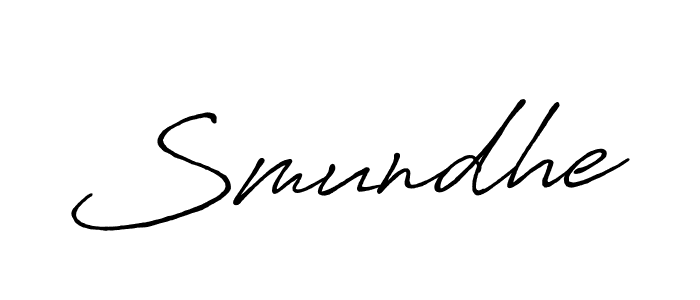 You should practise on your own different ways (Antro_Vectra_Bolder) to write your name (Smundhe) in signature. don't let someone else do it for you. Smundhe signature style 7 images and pictures png