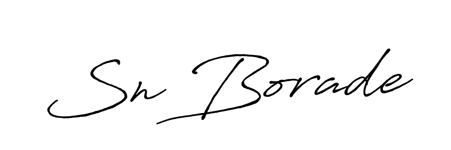 Use a signature maker to create a handwritten signature online. With this signature software, you can design (Antro_Vectra_Bolder) your own signature for name Sn Borade. Sn Borade signature style 7 images and pictures png