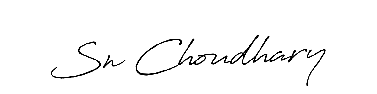Make a short Sn Choudhary signature style. Manage your documents anywhere anytime using Antro_Vectra_Bolder. Create and add eSignatures, submit forms, share and send files easily. Sn Choudhary signature style 7 images and pictures png