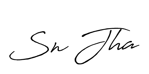 Also You can easily find your signature by using the search form. We will create Sn Jha name handwritten signature images for you free of cost using Antro_Vectra_Bolder sign style. Sn Jha signature style 7 images and pictures png