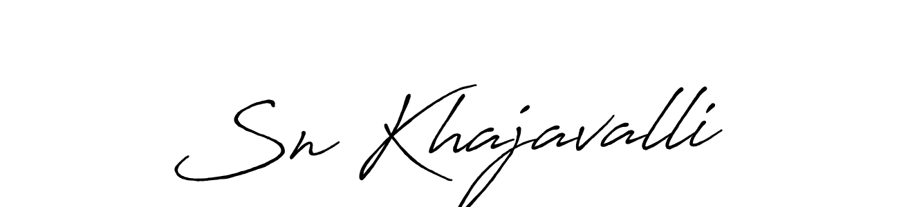 How to make Sn Khajavalli signature? Antro_Vectra_Bolder is a professional autograph style. Create handwritten signature for Sn Khajavalli name. Sn Khajavalli signature style 7 images and pictures png