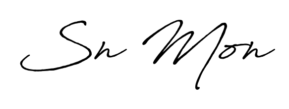 How to make Sn Mon signature? Antro_Vectra_Bolder is a professional autograph style. Create handwritten signature for Sn Mon name. Sn Mon signature style 7 images and pictures png
