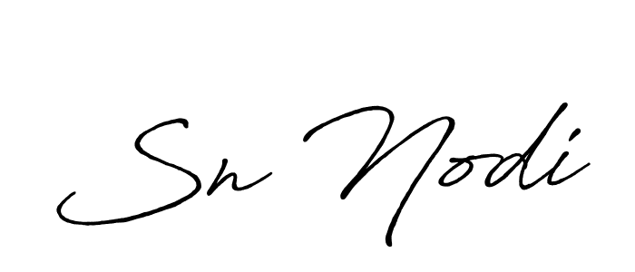 Sn Nodi stylish signature style. Best Handwritten Sign (Antro_Vectra_Bolder) for my name. Handwritten Signature Collection Ideas for my name Sn Nodi. Sn Nodi signature style 7 images and pictures png