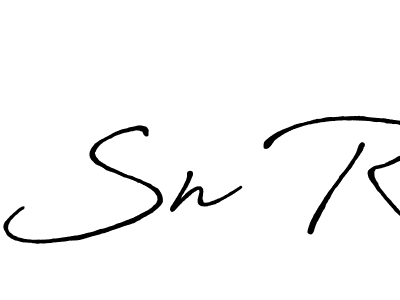 Create a beautiful signature design for name Sn R. With this signature (Antro_Vectra_Bolder) fonts, you can make a handwritten signature for free. Sn R signature style 7 images and pictures png