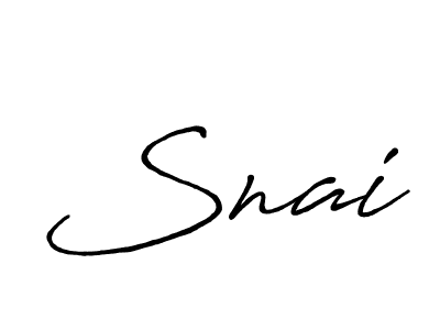 How to make Snai name signature. Use Antro_Vectra_Bolder style for creating short signs online. This is the latest handwritten sign. Snai signature style 7 images and pictures png