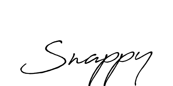 You should practise on your own different ways (Antro_Vectra_Bolder) to write your name (Snappy) in signature. don't let someone else do it for you. Snappy signature style 7 images and pictures png