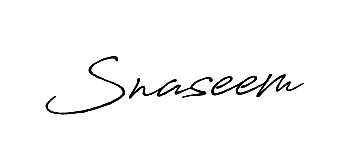 The best way (Antro_Vectra_Bolder) to make a short signature is to pick only two or three words in your name. The name Snaseem include a total of six letters. For converting this name. Snaseem signature style 7 images and pictures png