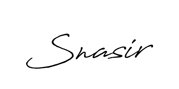 Create a beautiful signature design for name Snasir. With this signature (Antro_Vectra_Bolder) fonts, you can make a handwritten signature for free. Snasir signature style 7 images and pictures png