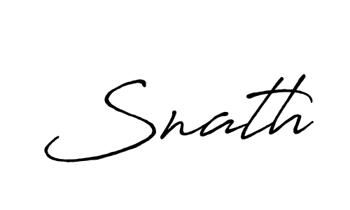 Snath stylish signature style. Best Handwritten Sign (Antro_Vectra_Bolder) for my name. Handwritten Signature Collection Ideas for my name Snath. Snath signature style 7 images and pictures png