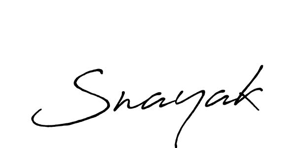 Also we have Snayak name is the best signature style. Create professional handwritten signature collection using Antro_Vectra_Bolder autograph style. Snayak signature style 7 images and pictures png