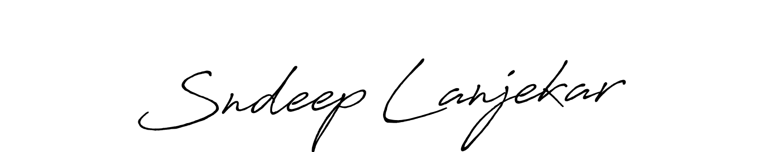 Once you've used our free online signature maker to create your best signature Antro_Vectra_Bolder style, it's time to enjoy all of the benefits that Sndeep Lanjekar name signing documents. Sndeep Lanjekar signature style 7 images and pictures png