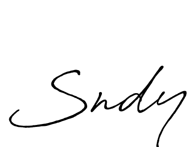 Design your own signature with our free online signature maker. With this signature software, you can create a handwritten (Antro_Vectra_Bolder) signature for name Sndy. Sndy signature style 7 images and pictures png