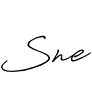 How to make Sne name signature. Use Antro_Vectra_Bolder style for creating short signs online. This is the latest handwritten sign. Sne signature style 7 images and pictures png