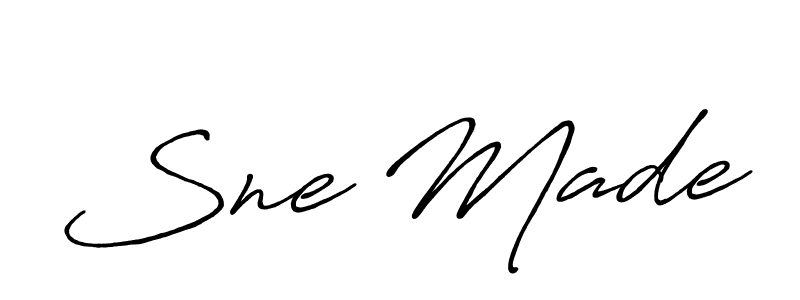Also we have Sne Made name is the best signature style. Create professional handwritten signature collection using Antro_Vectra_Bolder autograph style. Sne Made signature style 7 images and pictures png