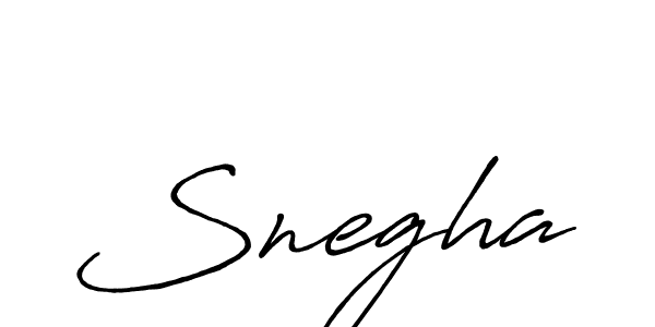 Create a beautiful signature design for name Snegha. With this signature (Antro_Vectra_Bolder) fonts, you can make a handwritten signature for free. Snegha signature style 7 images and pictures png