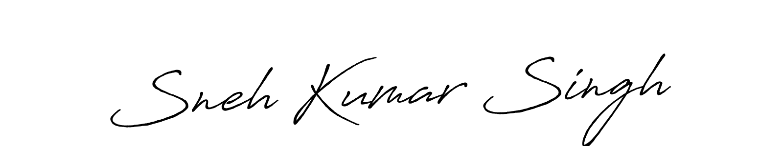 Antro_Vectra_Bolder is a professional signature style that is perfect for those who want to add a touch of class to their signature. It is also a great choice for those who want to make their signature more unique. Get Sneh Kumar Singh name to fancy signature for free. Sneh Kumar Singh signature style 7 images and pictures png