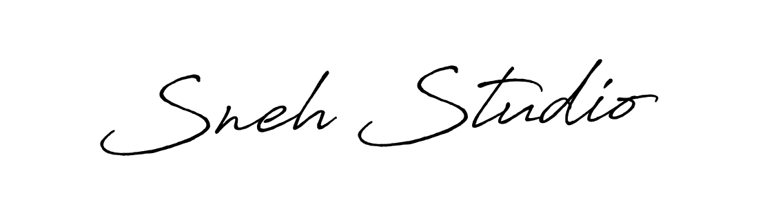 Use a signature maker to create a handwritten signature online. With this signature software, you can design (Antro_Vectra_Bolder) your own signature for name Sneh Studio. Sneh Studio signature style 7 images and pictures png