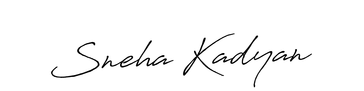 Sneha Kadyan stylish signature style. Best Handwritten Sign (Antro_Vectra_Bolder) for my name. Handwritten Signature Collection Ideas for my name Sneha Kadyan. Sneha Kadyan signature style 7 images and pictures png