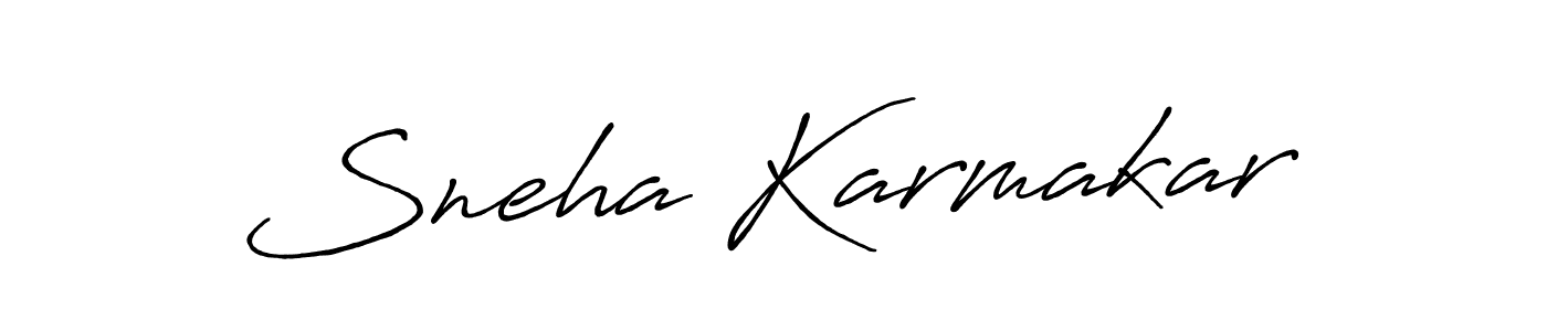 Use a signature maker to create a handwritten signature online. With this signature software, you can design (Antro_Vectra_Bolder) your own signature for name Sneha Karmakar. Sneha Karmakar signature style 7 images and pictures png