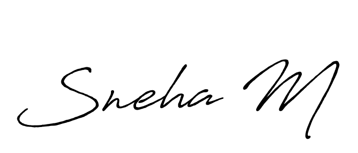 Once you've used our free online signature maker to create your best signature Antro_Vectra_Bolder style, it's time to enjoy all of the benefits that Sneha M name signing documents. Sneha M signature style 7 images and pictures png