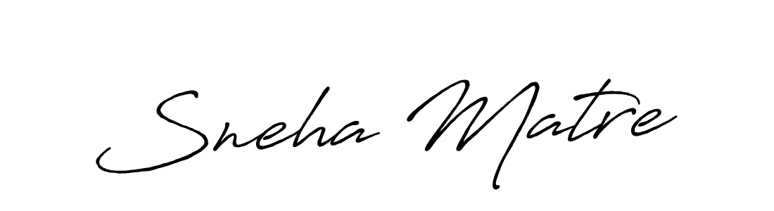 It looks lik you need a new signature style for name Sneha Matre. Design unique handwritten (Antro_Vectra_Bolder) signature with our free signature maker in just a few clicks. Sneha Matre signature style 7 images and pictures png