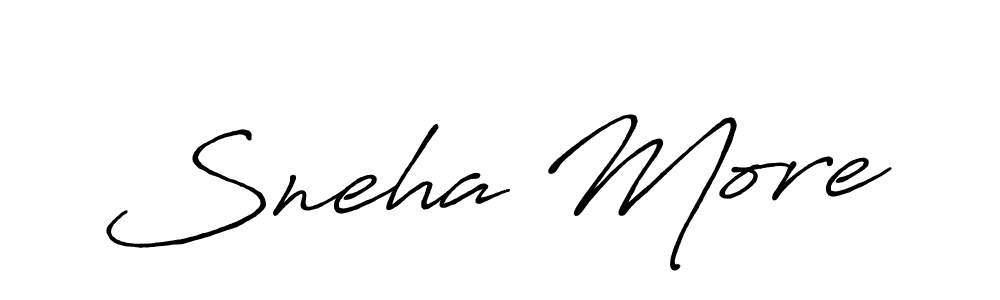 Design your own signature with our free online signature maker. With this signature software, you can create a handwritten (Antro_Vectra_Bolder) signature for name Sneha More. Sneha More signature style 7 images and pictures png