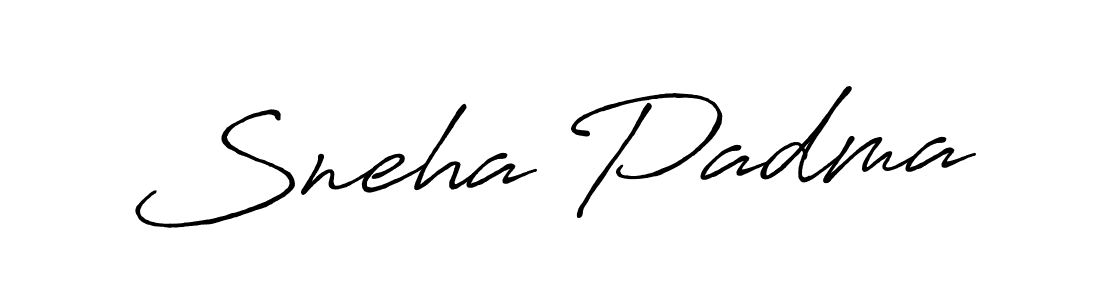 Design your own signature with our free online signature maker. With this signature software, you can create a handwritten (Antro_Vectra_Bolder) signature for name Sneha Padma. Sneha Padma signature style 7 images and pictures png