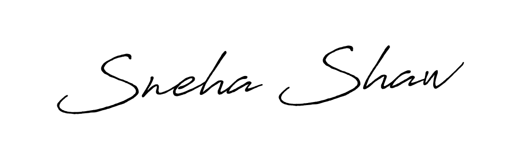 How to make Sneha Shaw signature? Antro_Vectra_Bolder is a professional autograph style. Create handwritten signature for Sneha Shaw name. Sneha Shaw signature style 7 images and pictures png