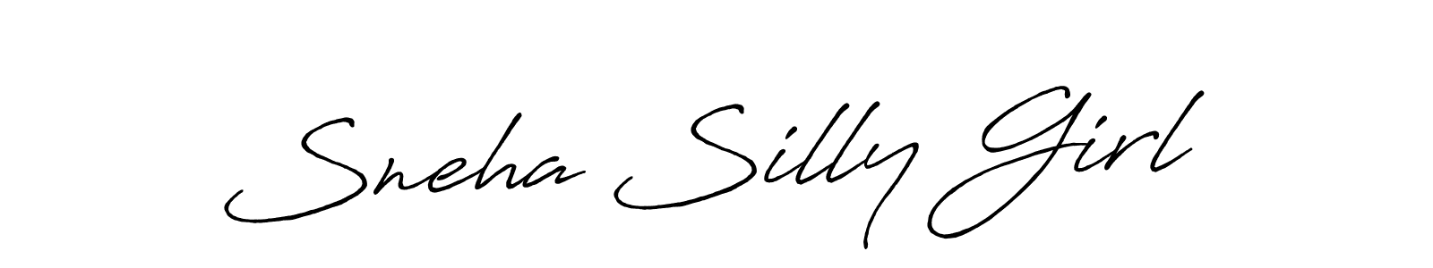 Design your own signature with our free online signature maker. With this signature software, you can create a handwritten (Antro_Vectra_Bolder) signature for name Sneha Silly Girl. Sneha Silly Girl signature style 7 images and pictures png