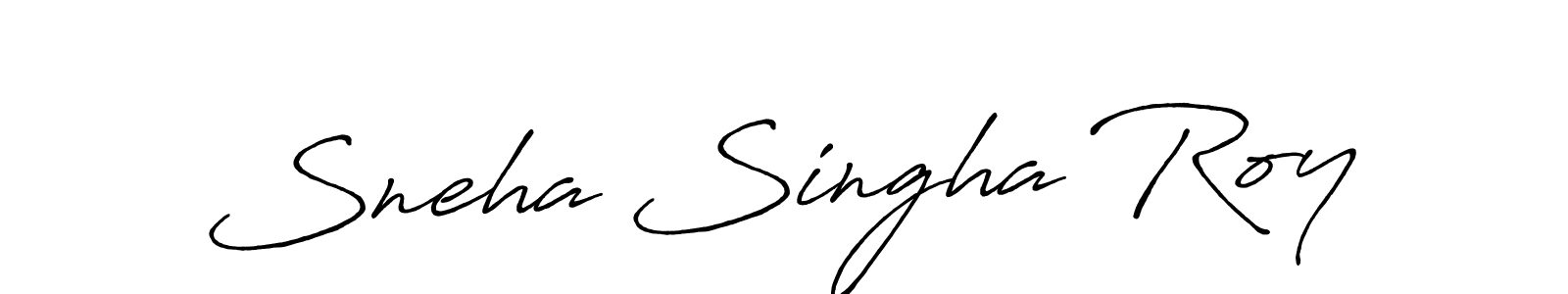 Antro_Vectra_Bolder is a professional signature style that is perfect for those who want to add a touch of class to their signature. It is also a great choice for those who want to make their signature more unique. Get Sneha Singha Roy name to fancy signature for free. Sneha Singha Roy signature style 7 images and pictures png