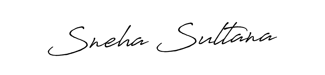Design your own signature with our free online signature maker. With this signature software, you can create a handwritten (Antro_Vectra_Bolder) signature for name Sneha Sultana. Sneha Sultana signature style 7 images and pictures png
