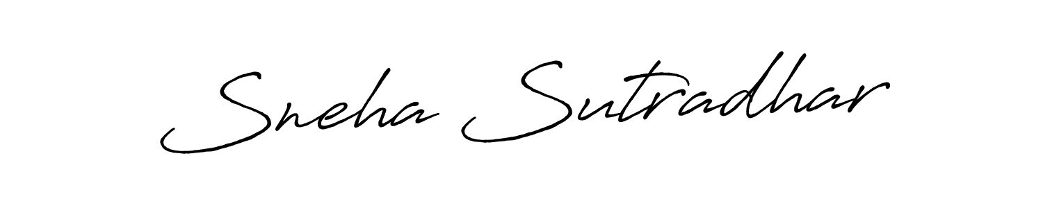 Create a beautiful signature design for name Sneha Sutradhar. With this signature (Antro_Vectra_Bolder) fonts, you can make a handwritten signature for free. Sneha Sutradhar signature style 7 images and pictures png