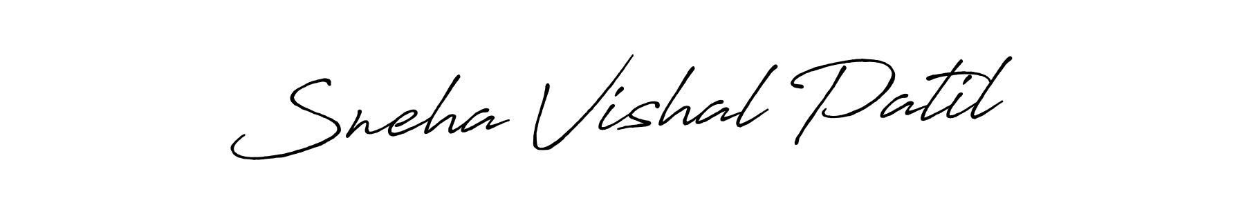 Design your own signature with our free online signature maker. With this signature software, you can create a handwritten (Antro_Vectra_Bolder) signature for name Sneha Vishal Patil. Sneha Vishal Patil signature style 7 images and pictures png