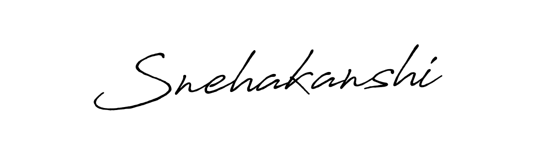 Snehakanshi stylish signature style. Best Handwritten Sign (Antro_Vectra_Bolder) for my name. Handwritten Signature Collection Ideas for my name Snehakanshi. Snehakanshi signature style 7 images and pictures png