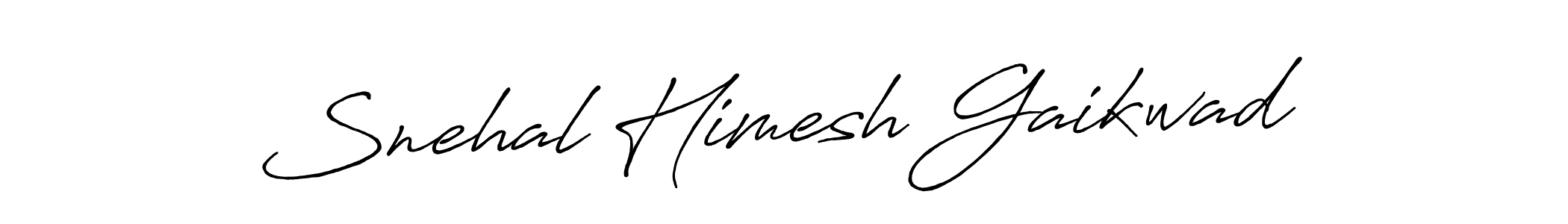 Design your own signature with our free online signature maker. With this signature software, you can create a handwritten (Antro_Vectra_Bolder) signature for name Snehal Himesh Gaikwad. Snehal Himesh Gaikwad signature style 7 images and pictures png