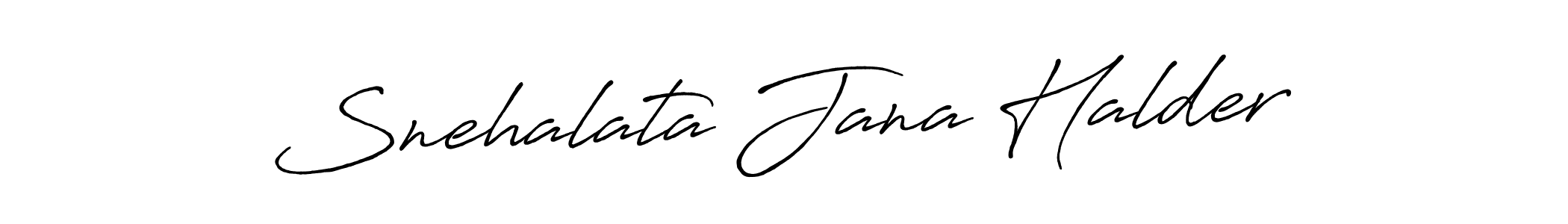 How to make Snehalata Jana Halder name signature. Use Antro_Vectra_Bolder style for creating short signs online. This is the latest handwritten sign. Snehalata Jana Halder signature style 7 images and pictures png