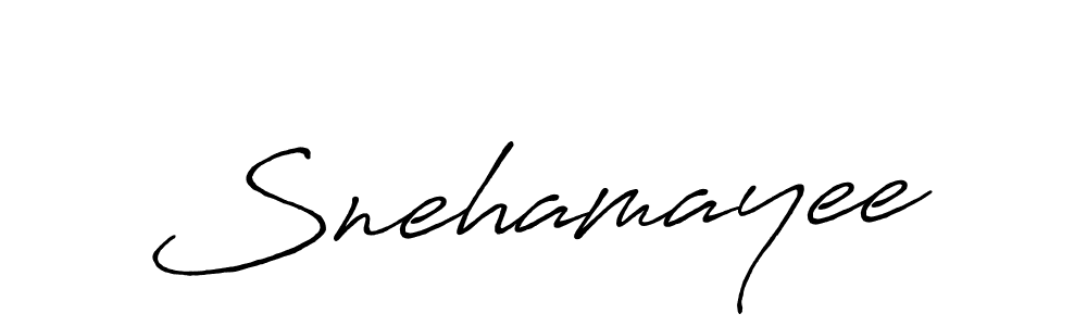 Design your own signature with our free online signature maker. With this signature software, you can create a handwritten (Antro_Vectra_Bolder) signature for name Snehamayee. Snehamayee signature style 7 images and pictures png