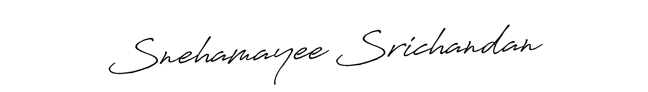 The best way (Antro_Vectra_Bolder) to make a short signature is to pick only two or three words in your name. The name Snehamayee Srichandan include a total of six letters. For converting this name. Snehamayee Srichandan signature style 7 images and pictures png