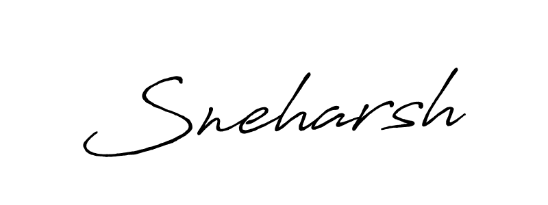You should practise on your own different ways (Antro_Vectra_Bolder) to write your name (Sneharsh) in signature. don't let someone else do it for you. Sneharsh signature style 7 images and pictures png